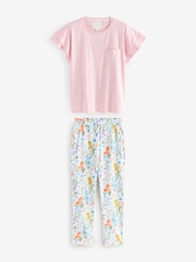Laura Ashley Elston Garden Cotton Jersey Short Sleeve Pyjamas - Image 7 of 11