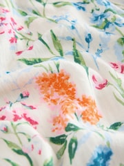 Laura Ashley Cream Elston Garden Light Weight Seer Sucker Robe - Image 8 of 8