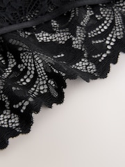 Black High Leg Ultimate Comfort Lace Knickers 7 Pack - Image 10 of 10