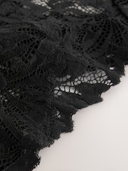 Black Thong Ultimate Comfort Lace Knickers 7 Pack - Image 10 of 10