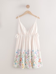 Laura Ashley Cream Elston Garden Mini Seer Sucker Slip - Image 8 of 10