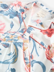 Laura Ashley Rosalind Cotton Linen Scalloped Short Pyjamas Set - Image 11 of 12