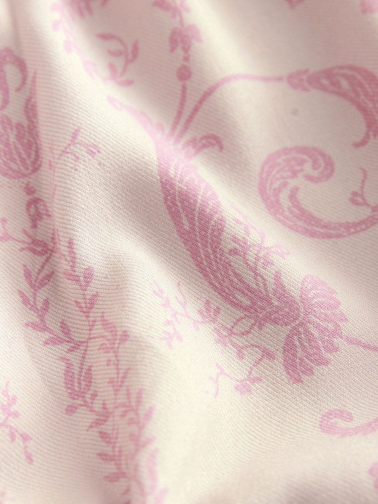 Laura Ashley Mauve Josette Dressing Gown - Image 9 of 9