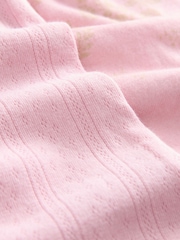 Laura Ashley Mauve Pointelle Cami and Jersey Short Pyjamas Set - Image 8 of 10