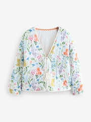 Laura Ashley White Elston Garden Reversible Quilted Jacket - Image 3 of 5