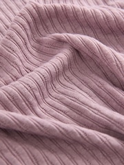 Laura Ashley Mauve Purple Ribbed Lounge Slip Dress - Image 9 of 9