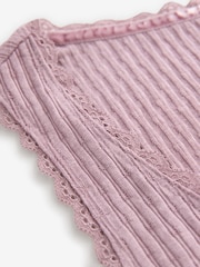 Laura Ashley Mauve Purple Ribbed Lounge Vest - Image 6 of 7