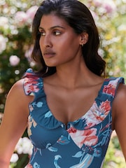 Laura Ashley Rosalind Tummy Control Frill Swimsuit - Image 2 of 10