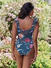 Laura Ashley Rosalind Tummy Control Frill Swimsuit - Image 4 of 10