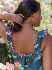 Laura Ashley Rosalind Tummy Control Frill Swimsuit - Image 5 of 10