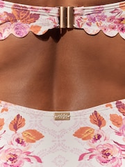 Laura Ashley Rosewood Tummy Control Cut Out Scalloped Swimsuit - Image 6 of 10
