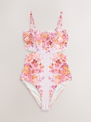 Laura Ashley Rosewood Tummy Control Cut Out Scalloped Swimsuit - Image 7 of 10
