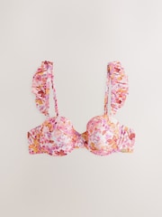 Laura Ashley Rosewood Frill Balcony Bikini Top - Image 7 of 9