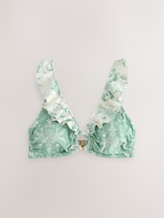 Laura Ashley Green Josette Frill Bikini Top - Image 6 of 8