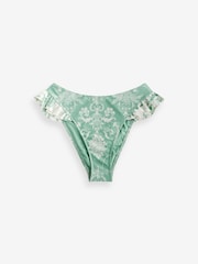 Laura Ashley Green Josette Frill Bikini Bottoms - Image 5 of 7