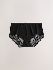Black/White/Praline Nude Midi Lace Back NVPL Knickers 7 Pack - Image 2 of 10