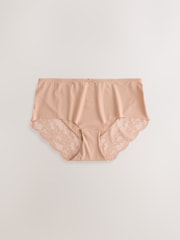 Black/White/Praline Nude Midi Lace Back NVPL Knickers 7 Pack - Image 6 of 10
