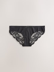 Black/White/Praline Nude Brazilian Lace Back NVPL Knickers 7 Pack - Image 3 of 8