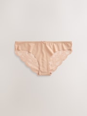 Black/White/Praline Nude Brazilian Lace Back NVPL Knickers 7 Pack - Image 4 of 8