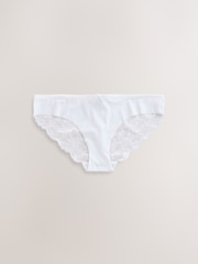 Black/White/Praline Nude Brazilian Lace Back NVPL Knickers 7 Pack - Image 5 of 8
