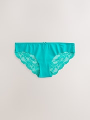 Tropical Print Brazilian Lace Back NVPL Knickers 7 Pack - Image 7 of 9