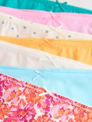 Tropical Print Brazilian Lace Back NVPL Knickers 7 Pack - Image 8 of 9