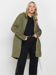 Long Tall Sally Green Twill Parka - Image 1 of 5