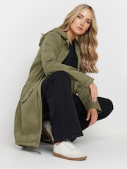 Long Tall Sally Green Twill Parka - Image 2 of 5