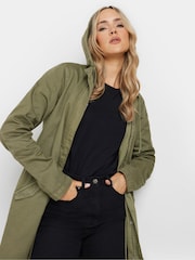 Long Tall Sally Green Twill Parka - Image 4 of 5