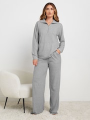 Pantalones de chándal suaves de pernera ancha de Long Tall Sally - Imagen 1 de 5