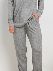 Long Tall Sally Grey Soft Touch Cuffed Joggers - Image 2 of 5