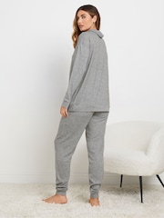 Long Tall Sally Grey Soft Touch Cuffed Joggers - Image 3 of 5
