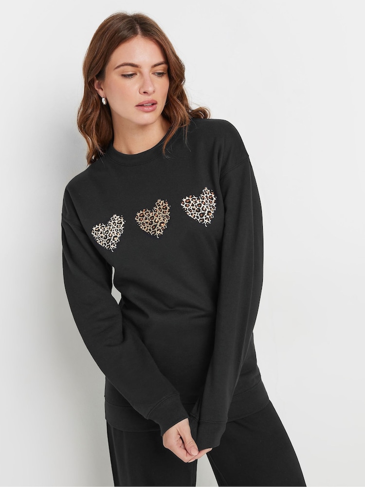 M&Co Black 3 Heart Animal Sweater - Image 2 of 5