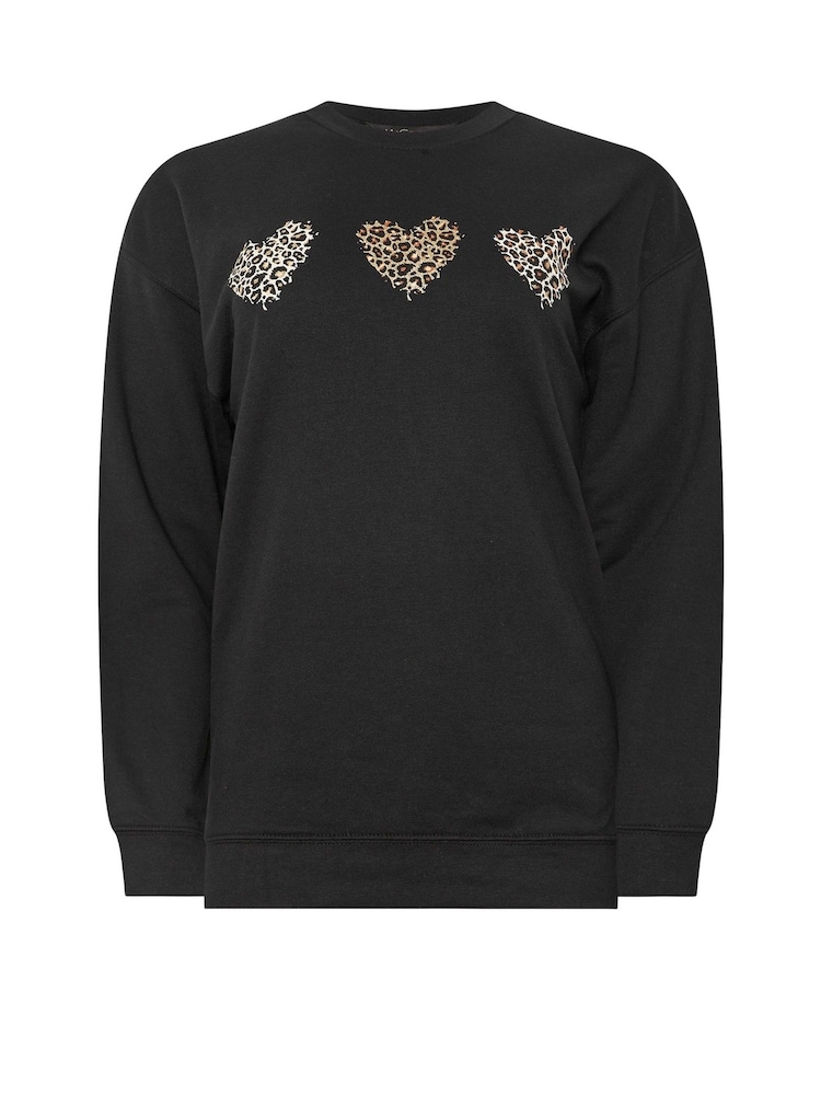 M&Co Black 3 Heart Animal Sweater - Image 5 of 5