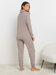 Long Tall Sally Pink Soft Touch Cuffed Joggers - Image 3 of 5