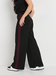 PixieGirl Petite Red Contrast Stripe Wide Leg Trousers - Image 3 of 6