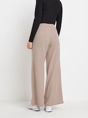 PixieGirl Petite Pink Soft Touch Wide Leg Trousers - Image 3 of 5