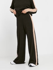PixieGirl Petite Black Soft Touch Wide Leg Trousers - Image 2 of 4