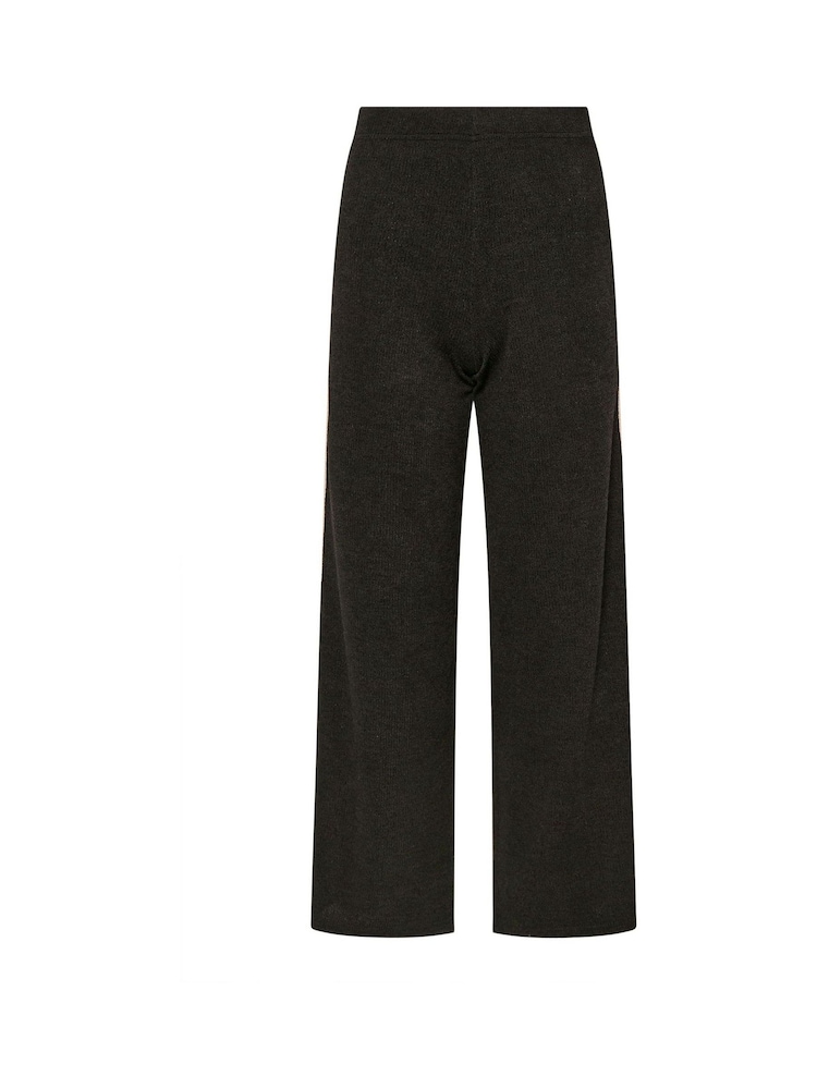 PixieGirl Petite Black Soft Touch Wide Leg Trousers - Image 4 of 4