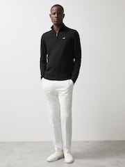 Reiss Black Hatch McLaren F1 Team Merino Half-Zip Jumper - Image 3 of 7