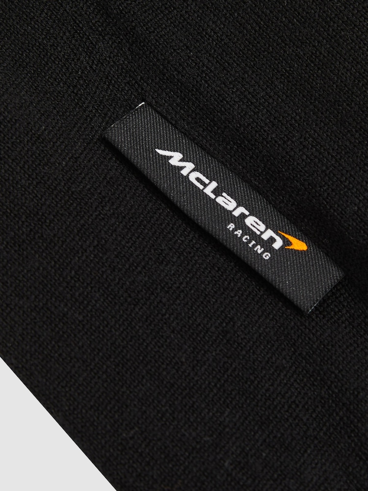Reiss Black Hatch McLaren F1 Team Merino Half-Zip Jumper - Image 7 of 7
