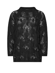 Negru - Jumper Pointelle Cable Yours Curve - Image 5 of 5