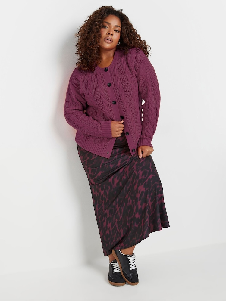 Falda larga con estampado de leopardo Limited de Yours Curve - Imagen 2 de 6 Falda larga con estampado de leopardo Limited de Yours Curve - Imagen 2 de 6