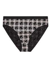 Yours Curve Pink Stretch Star Check High Leg Briefs 5 Packs - Image 8 of 9