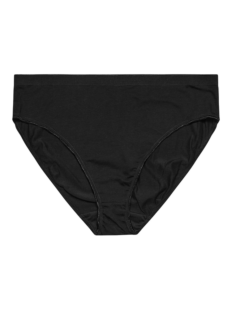 Yours Curve Pink Stretch Star Check High Leg Briefs 5 Packs - Image 9 of 9