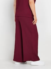 Yours Curve Red Limited Bubble Rex Trousers - Image 3 of 5
