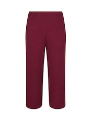 Yours Curve Red Limited Bubble Rex Trousers - Image 5 of 5