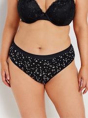Yours Curve Pink Stretch Stars and Moon High Leg Briefs 5 Pack - Image 2 of 9