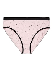 Yours Curve Pink Stretch Stars and Moon High Leg Briefs 5 Pack - Image 6 of 9