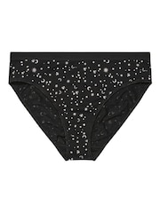 Yours Curve Pink Stretch Stars and Moon High Leg Briefs 5 Pack - Image 8 of 9